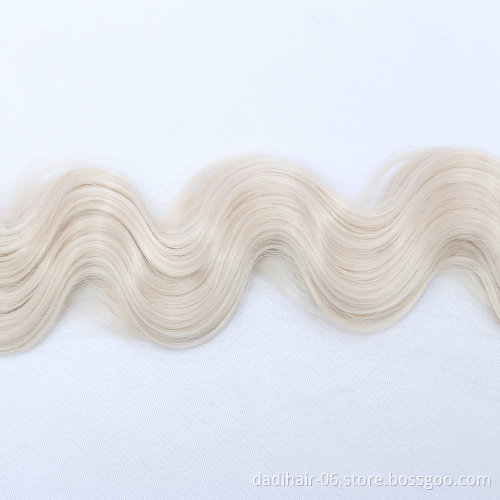 Adorable Soft Premium Heat Resistant Fiber 613 Blonde Hair Weave For White Women,Naked Body Wave Long Hair Bundles 100g 30 Inch